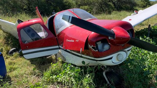 La avioneta se estrelló en un campo del departamento San Justo en febrero de 2020.