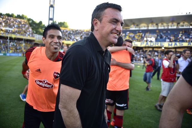 La felicidad de Osella se dibuja en el rostro de entrenador. 