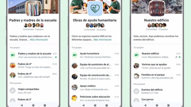 WhatsApp anuncia el lanzamiento de sus Comunidades temáticas.