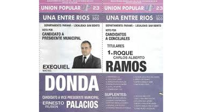 Donda. En campaña prometió seguridad