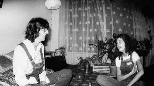 Andy Cherniavsky junto a Charly García en los años 80.