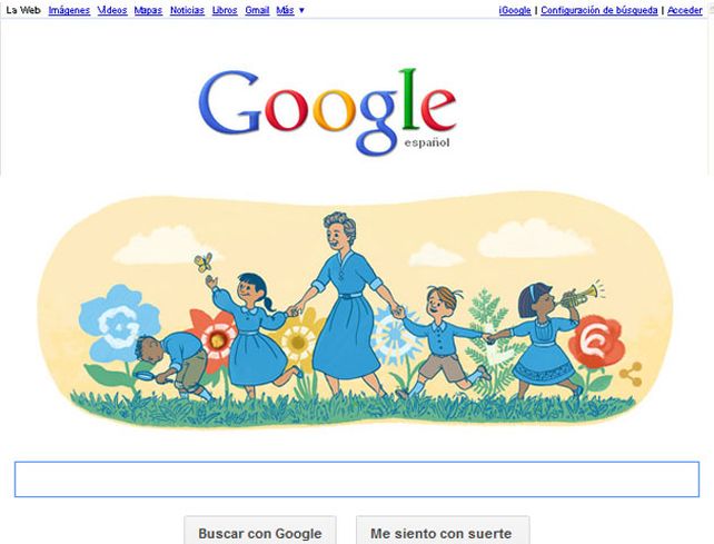 Google rinde homenaje a la educadora santafesina.