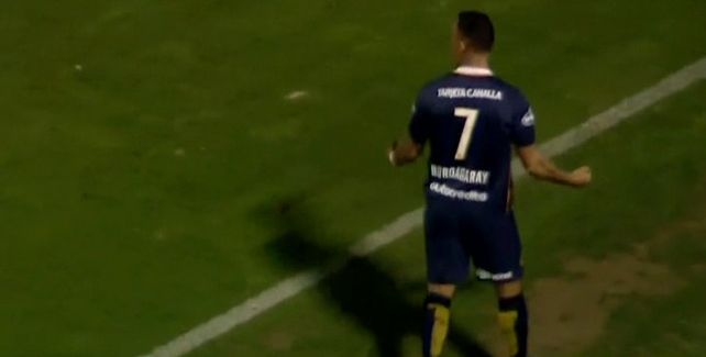 Bordagaray necesitó poco más de un minuto para convertir su primer gol en Central