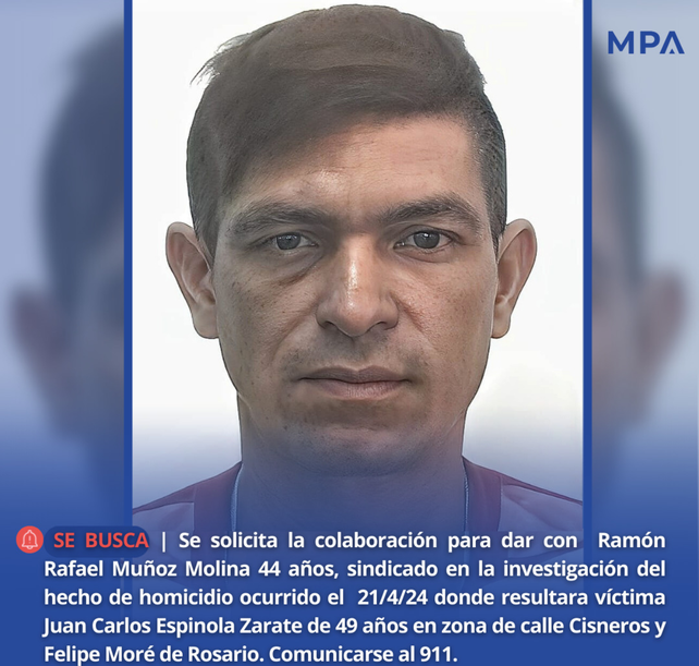 Ramón Molina es buscado por el crimen de &nbsp;Juan Carlos Espínola Zárate ocurrido en abril en Cisneros y Felipe Moré.