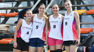 El 3x3 de básquet femenino de Santa Fe, con todas jugadores de la Rosarina, salió campeón en los Juegos Jadar.