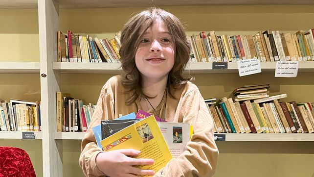 Felipe se hizo viral en la Feria del Libro