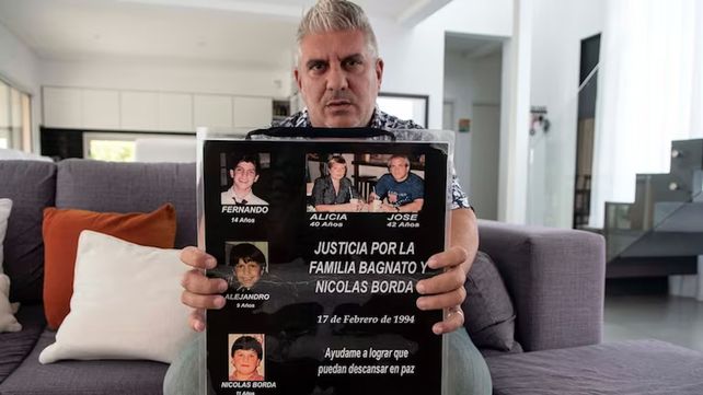 Matías Bagnato, único sobreviviente de la masacre.