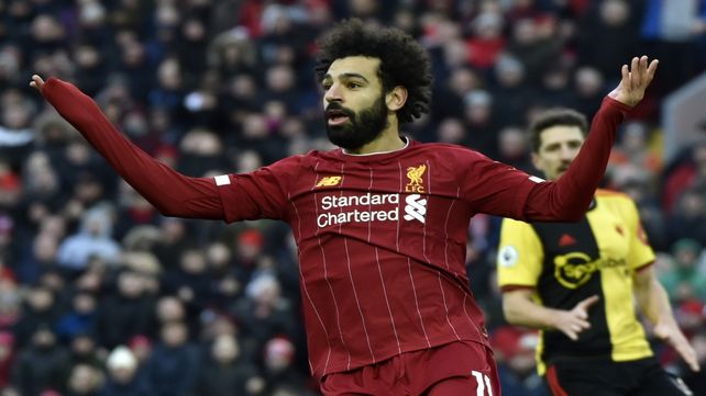 Talento egipcio. El crack del Liverpool Mohamed Salah es la carta  del equipo inglés.