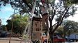 Obras. De pintura y herrería se llevaron adelante para embellecer el templete.