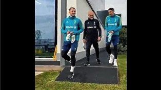 Ángel Di María y Paredes fueron recibidos como campeones&nbsp;