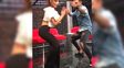 el futbolista rosarino que se animo a tirar unos pasos con pampita