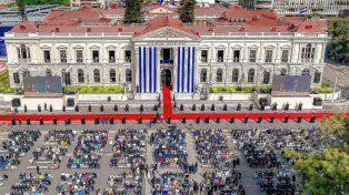 Javier Milei en la asunción de Nayib Bukele en El Salvador