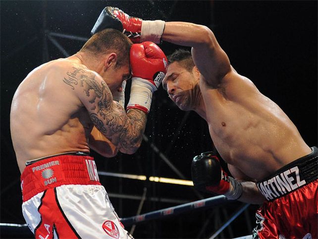 Maravilla Martínez ganó por puntos y retuvo el título mundial mediano