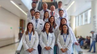 Cirujanos del Hospital Italiano de Buenos Aires que llevaron adelante la revolucionaria técnica