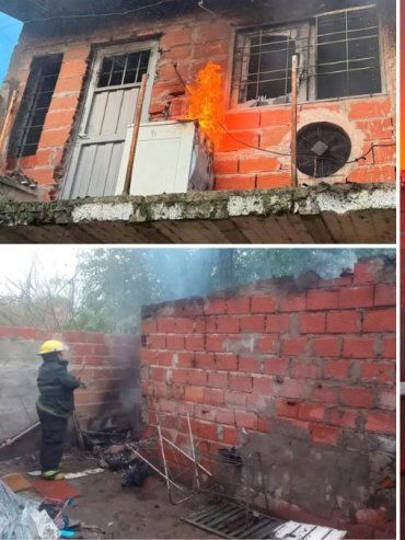 Paraná: bomberos sofocaron incendios en viviendas