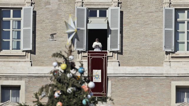 En su mensaje de Navidad, el Papa pidió por los secuestrados