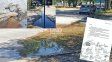 Barrio Candioti Sur. Vecinos en alerta por una pérdida de agua que lleva meses. 