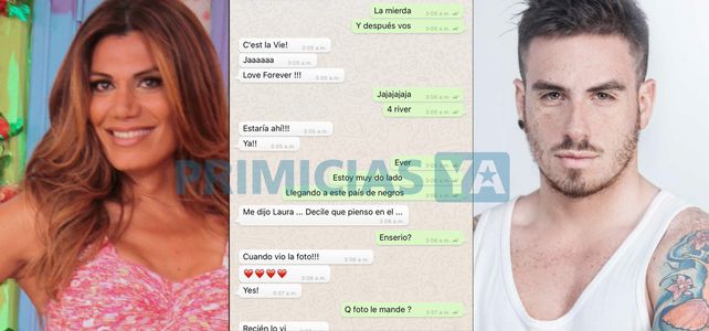 Chat de Fede Bal con Flor de la V donde reconoce en la noche del escándalo: estoy muy doblado