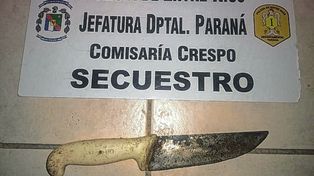 El suceso de violencia de género fue advertido por vecinos que llamaron a la Policía de Crespo.