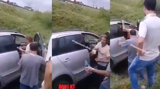 Facundo Arana asistió a heridos de un choque en la autopista Santa Fe - Rosario