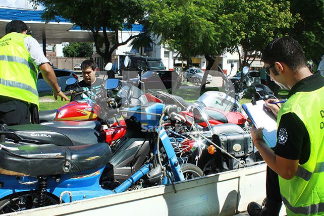 Un fuerte operativo terminó con más de 30 motos retenidas y 7 detenidos