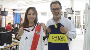 Sonia Fernández y Víctor González en la redacción de Diario UNO.&nbsp;