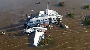 El avión no había podido aterrizar en Uruguay y volvía a Buenos Aires