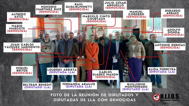Visita de diputados libertarios a represores: la Justicia archivó la causa