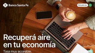 El Banco Santa Fe lanzó un plan de desendeudamiento para trabajadores públicos, privados y jubilados, permitiendo la refinanciación de deudas en hasta 60 cuotas con dos meses de gracia.