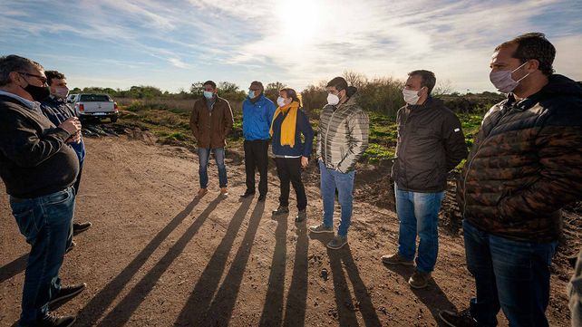 Ruta 20: avanza la obra de pavimentación