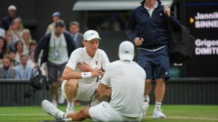 Sinner avanza a los cuartos de final de Wimbledon tras el retiro de Dimitrov