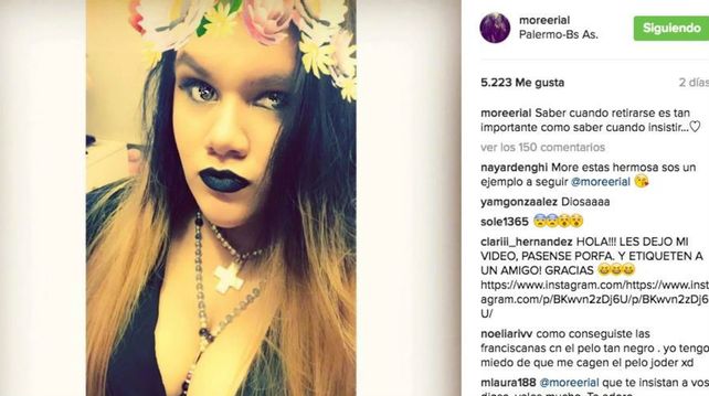 Morena Rial sigue sorprendiendo con sus selfies frente al espejo Morena Rial sigue sorprendiendo con sus selfies frente al espejo