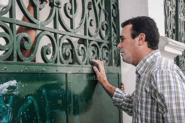 Martínez Kerz se hizo presente en el cementerio luego del derrumbe