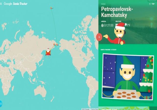 Santa Tracker: seguí en vivo el recorrido de Papá Noel por todo el mundo