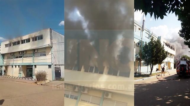 Así comenzaba el incendio en la clínica Unión de Chajarí