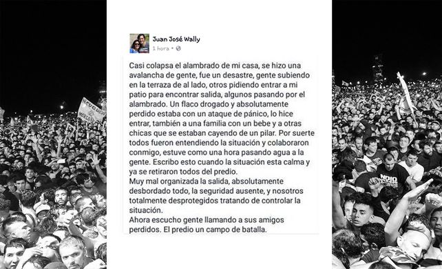 El testimonio que brindó un vecino de la zona que ayudó en la evacuación del predio.