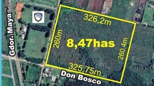El lugar que se encuentra el terreno comprado por Rowing.