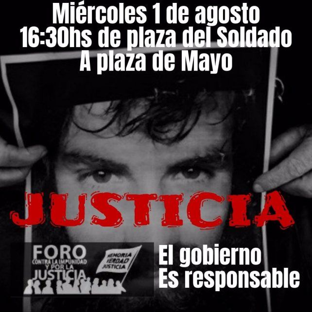 Santa Fe se sumó al reclamo por “verdad y justicia” en la causa Santiago Maldonado