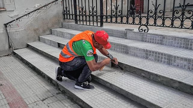 Trabajos en la parroquia de Gualeguay.