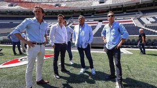 Tapia recorrió el Monumental