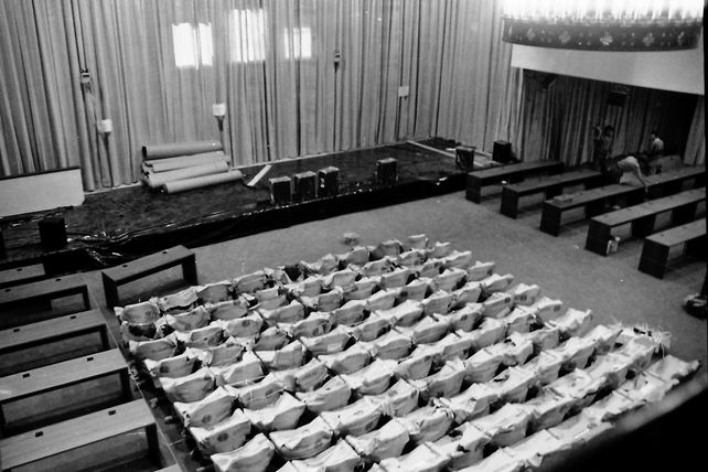 Para las tareas de la Convención se reacomodaron espacios y también mobiliario. PH: Hugo Pascucci