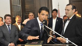 Diego León Barreto juró ayer como el nuevo intendente de Funes