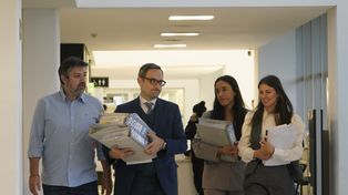 El fiscal José Luis Caterina, quien investiga a civiles y policías personas por un desfalco millonario con la carga de combustibles de los patrulleros. &nbsp;