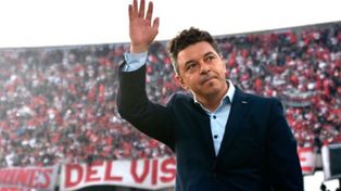 Muñeco ganador. Marcelo Gallardo anunció que se va de River a fin de año.