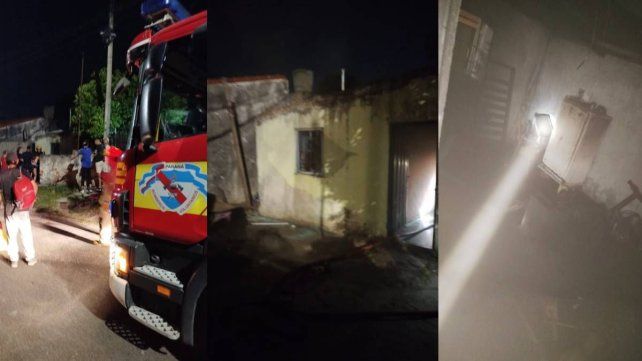 Incendio en una vivienda de Paraná fue controlado por bomberos