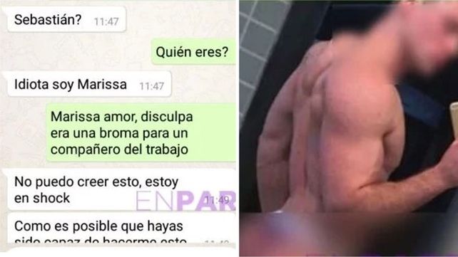 Su marido le envió por error una foto desnudo y un detalle en la conversación destruyó su vida
