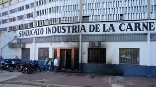 Así quedó el frente del sindicato ubicado en el corazón de barrio Saladillo.