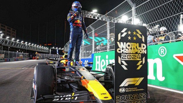 Max Verstappen se consagró tetracampeón de la Fórmula 1 en Las Vegas