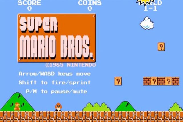 Versión web: crean el Mario Bros para jugar desde un navegador