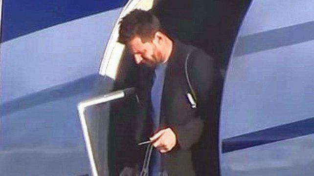 Messi llegó junto a Farías al país para sumarse a la Selección